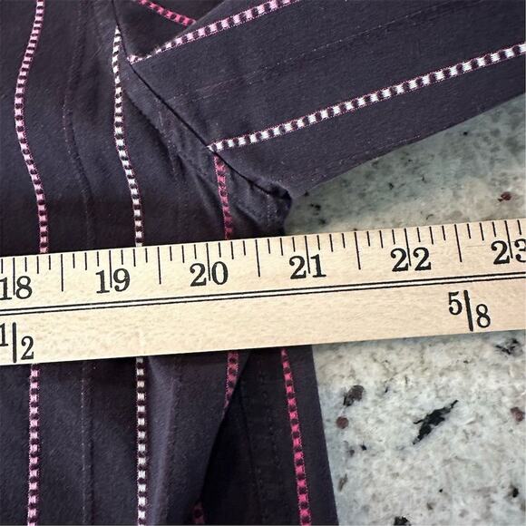 Ben Sherman Men's M Black Red Striped Long Sleeve Button-Up Standard Shirt - Picture 7 of 10